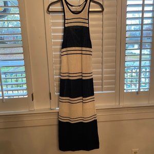 Long Black & Cream Knit Dress - Frame Brand - Size M